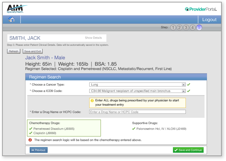 Clinical Detail Review - Regimen