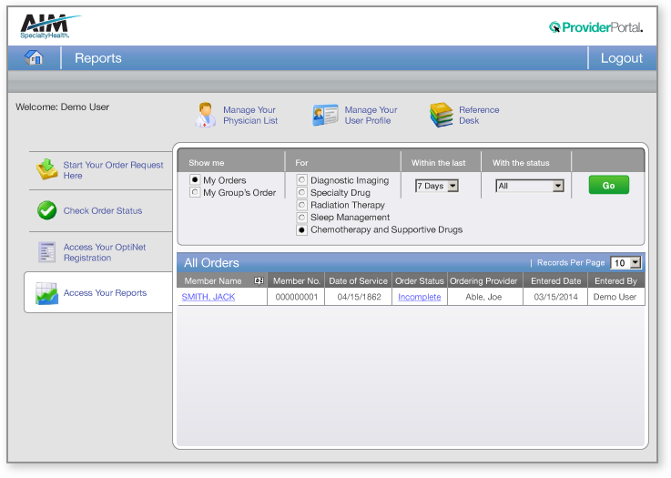 Retrieving Your Order
