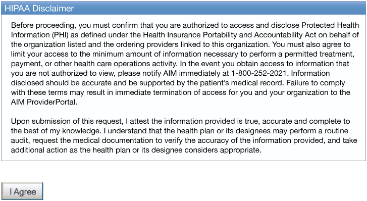 HIPAA Agreement