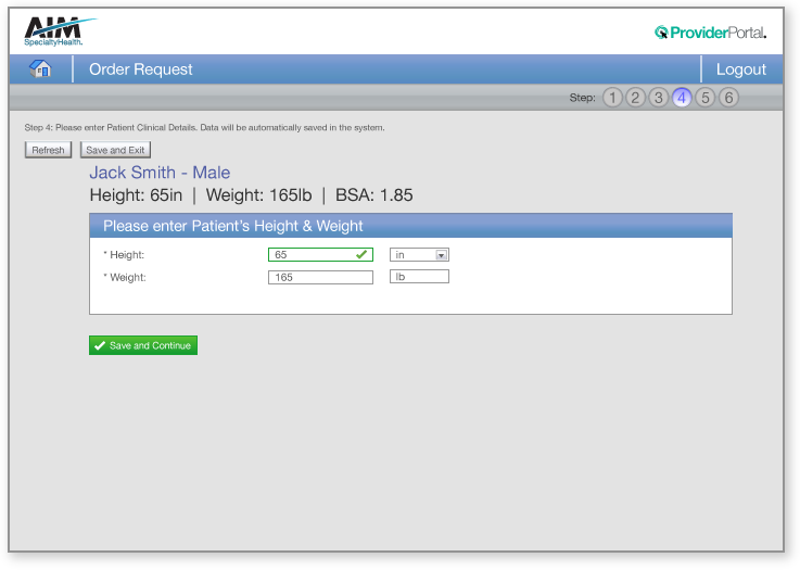 Clinical Detail - Height and Weight