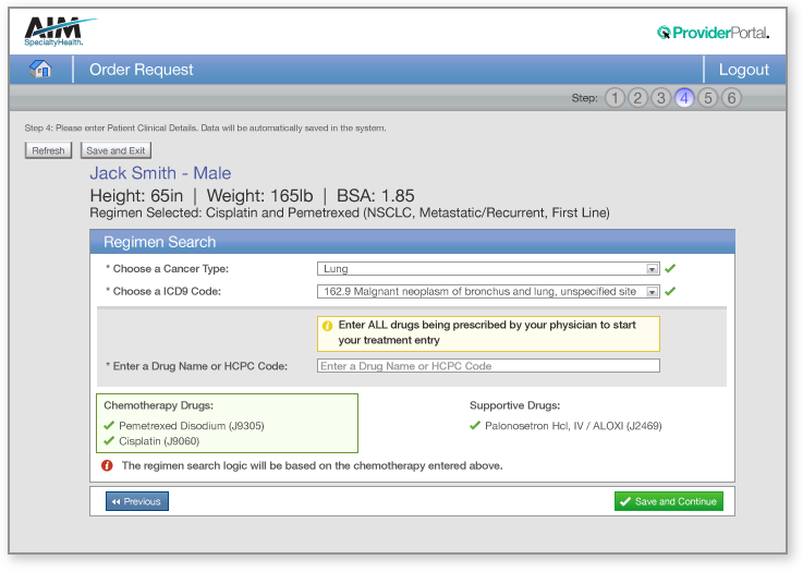 Clinical Detail Review - Regimen