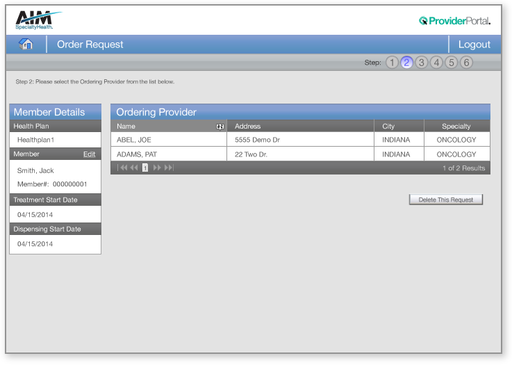 Clinical Detail Entry - Order Type